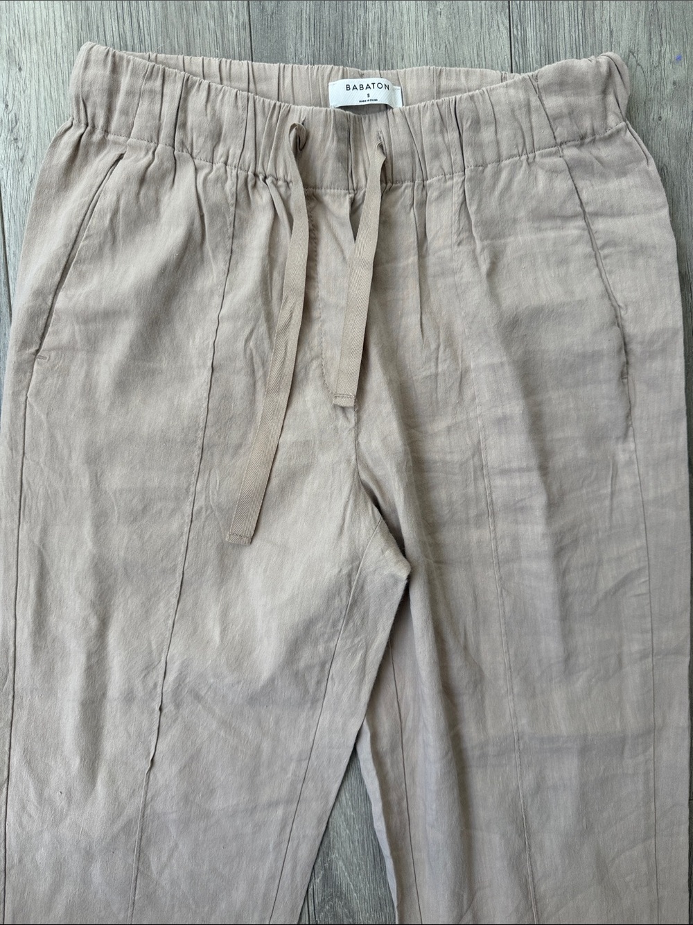 Babaton Linen Cropped Pant - Picture 3 of 6